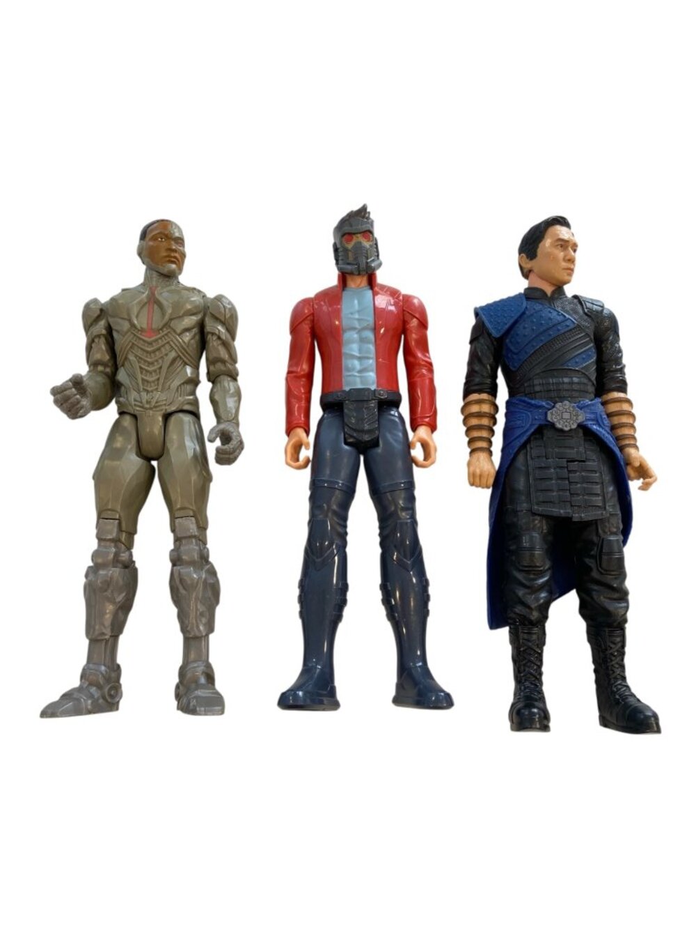 Marvel & Sci-Fi Mixed Action Figures Lot 3 Collectible Toys Approx. 12 Inches Ta